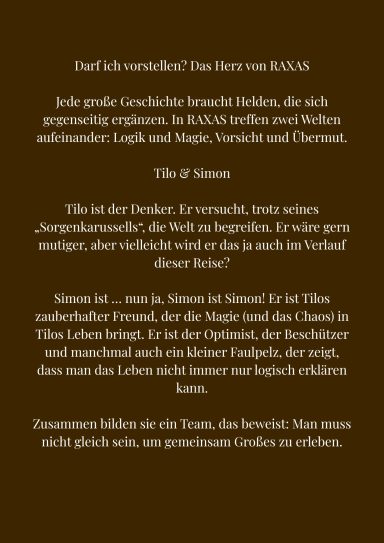 Beschreibung der Helden von Raxas: Tilo & Simon