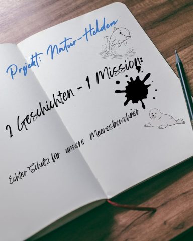 Recherche mit Herz: Fachlich geprüft durch die Experten der GRD Notizbuch über zwei Geschichten, die geplant sind: Über Robben und Delfine